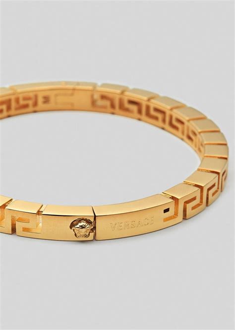 versace meander bracelet|men's Versace bracelet.